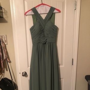 Green bridesmaid dress